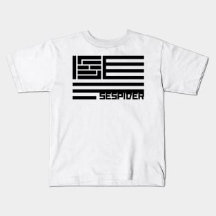 SEspider Flag [Black] Kids T-Shirt